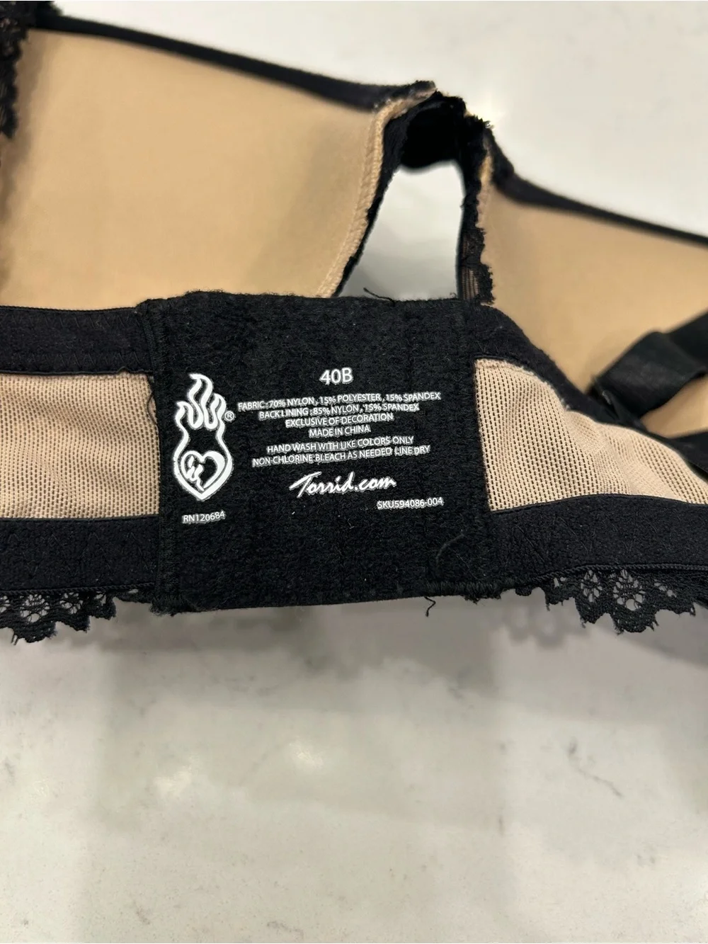 torrid Black Lace Push-Up Bra